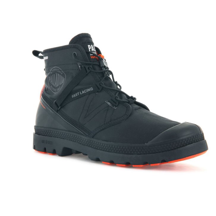 Bottes Palladium Pampa Travel Lite+ Imperméables Homme Noir | FR FKQ305W